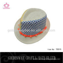 Hombre sombrero de paja fedora sombrero de verano fedora para hombres